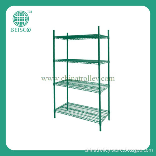 Rust Proof Coolroom Green Color Wire Shelf (JS-WS06)